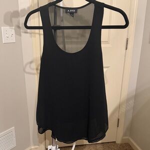 A. Byer Elegant Black Tank Top